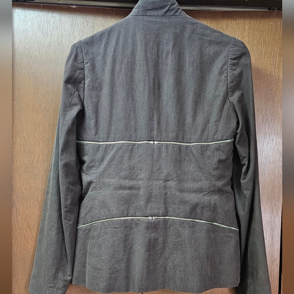 Hussein Chalayan, A/W 2003 Cotton Zipped Blazer Jacket - Picture 5 of 12